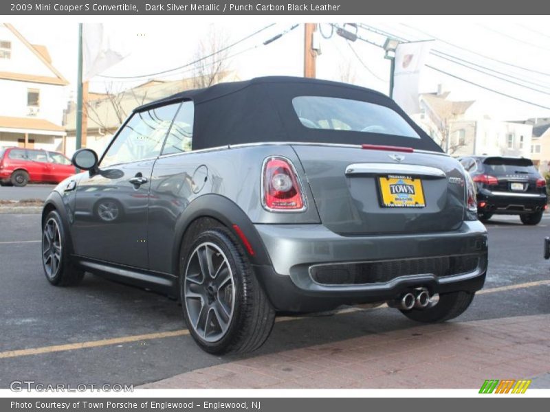 Dark Silver Metallic / Punch Carbon Black Leather 2009 Mini Cooper S Convertible