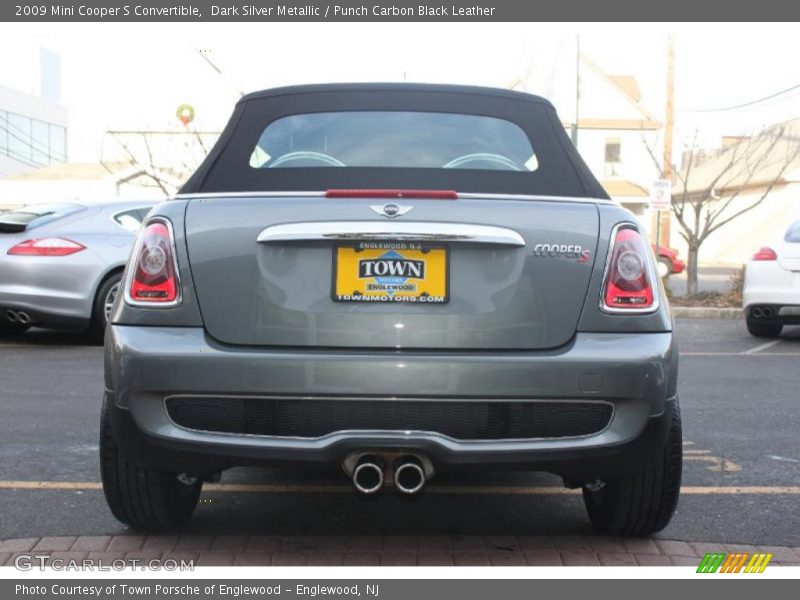 Dark Silver Metallic / Punch Carbon Black Leather 2009 Mini Cooper S Convertible