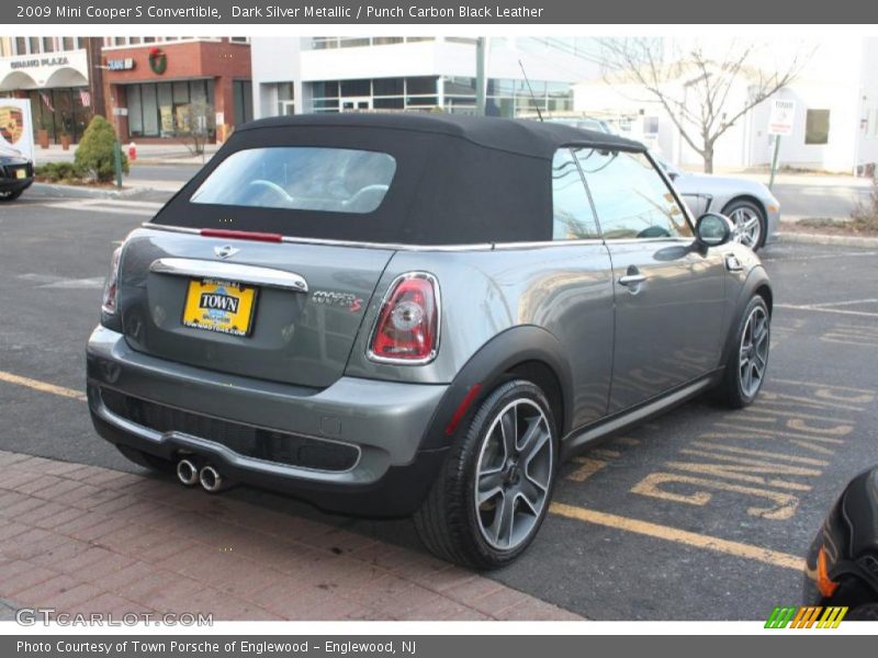 Dark Silver Metallic / Punch Carbon Black Leather 2009 Mini Cooper S Convertible