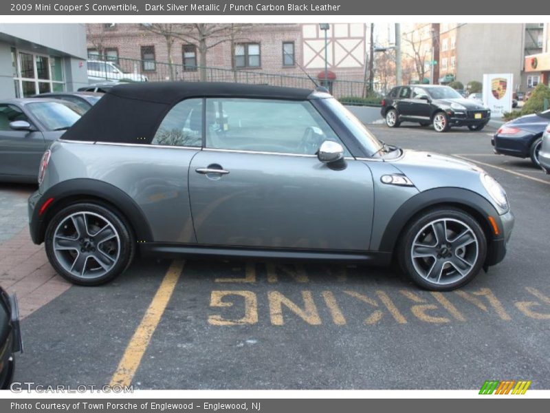 Dark Silver Metallic / Punch Carbon Black Leather 2009 Mini Cooper S Convertible