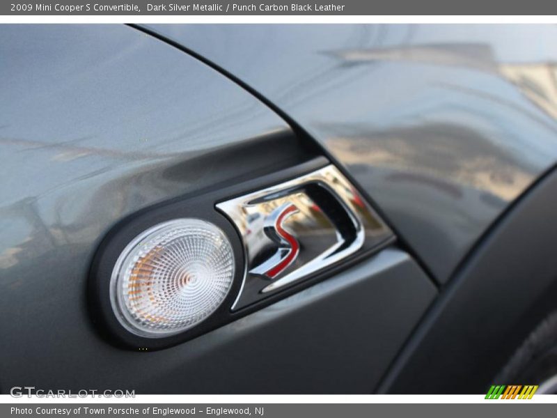 Dark Silver Metallic / Punch Carbon Black Leather 2009 Mini Cooper S Convertible