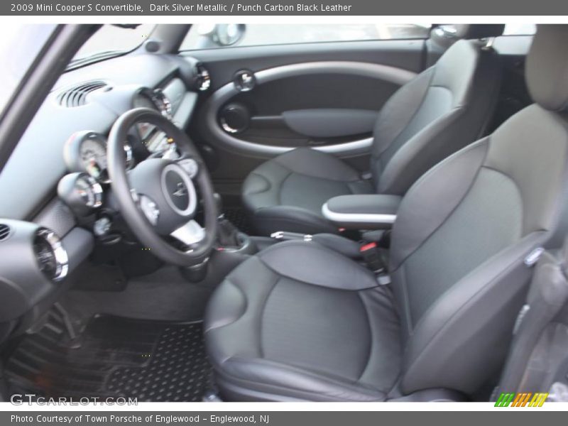 Dark Silver Metallic / Punch Carbon Black Leather 2009 Mini Cooper S Convertible