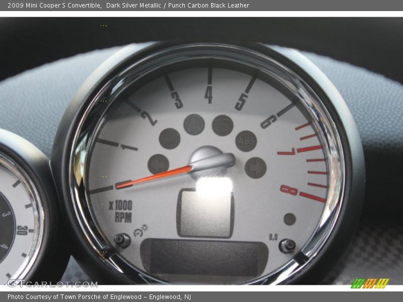 Dark Silver Metallic / Punch Carbon Black Leather 2009 Mini Cooper S Convertible