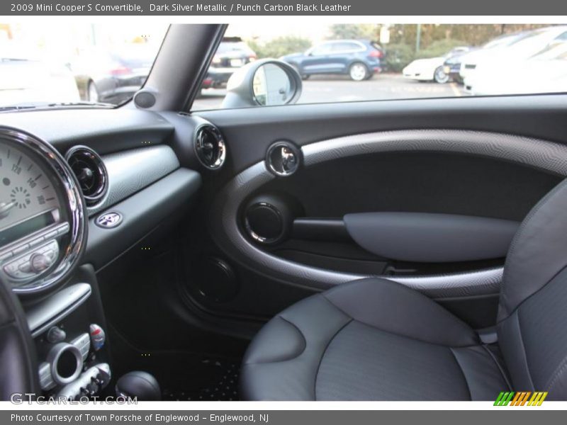Dark Silver Metallic / Punch Carbon Black Leather 2009 Mini Cooper S Convertible