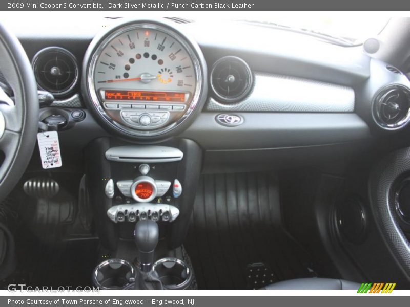 Dark Silver Metallic / Punch Carbon Black Leather 2009 Mini Cooper S Convertible