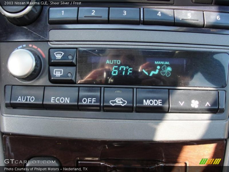 Sheer Silver / Frost 2003 Nissan Maxima GLE