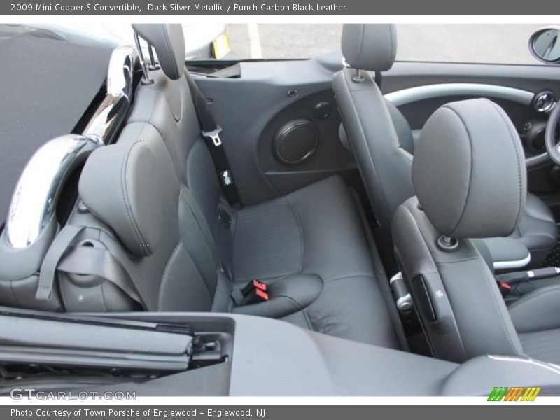 Dark Silver Metallic / Punch Carbon Black Leather 2009 Mini Cooper S Convertible