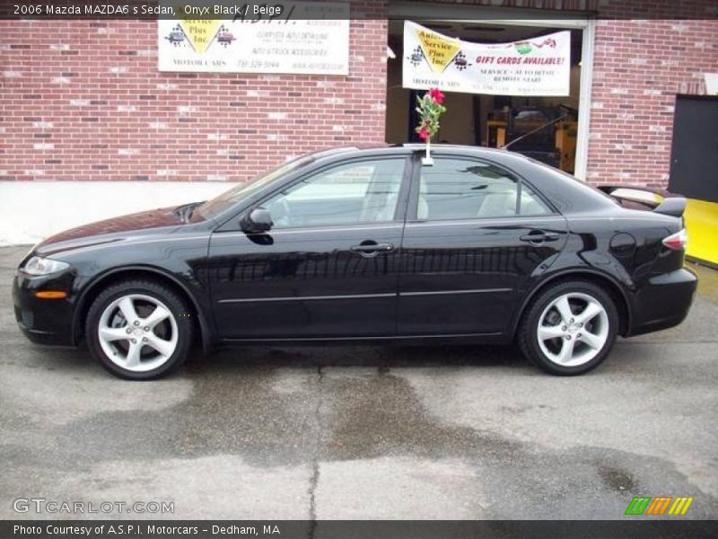 Onyx Black / Beige 2006 Mazda MAZDA6 s Sedan