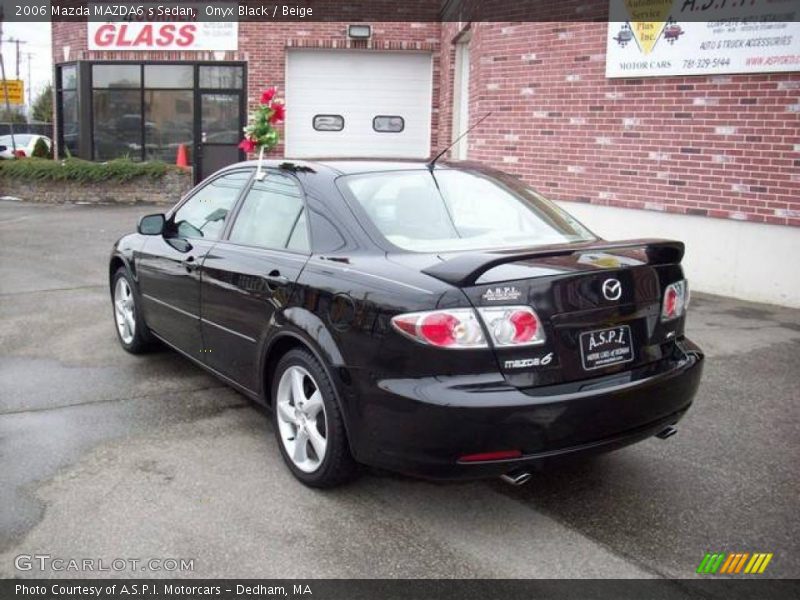 Onyx Black / Beige 2006 Mazda MAZDA6 s Sedan