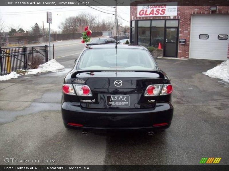 Onyx Black / Beige 2006 Mazda MAZDA6 s Sedan