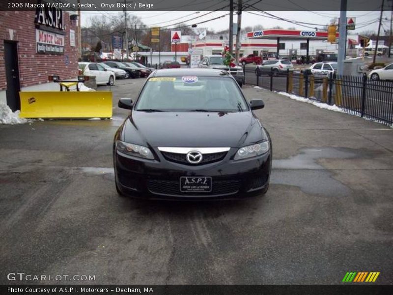 Onyx Black / Beige 2006 Mazda MAZDA6 s Sedan