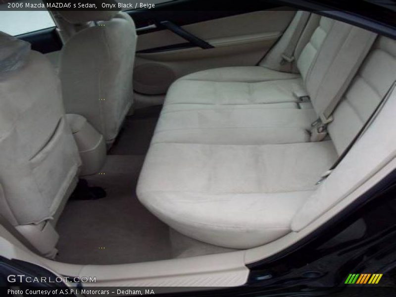 Onyx Black / Beige 2006 Mazda MAZDA6 s Sedan