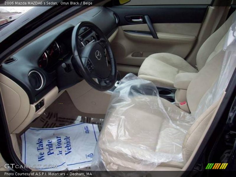 Onyx Black / Beige 2006 Mazda MAZDA6 s Sedan