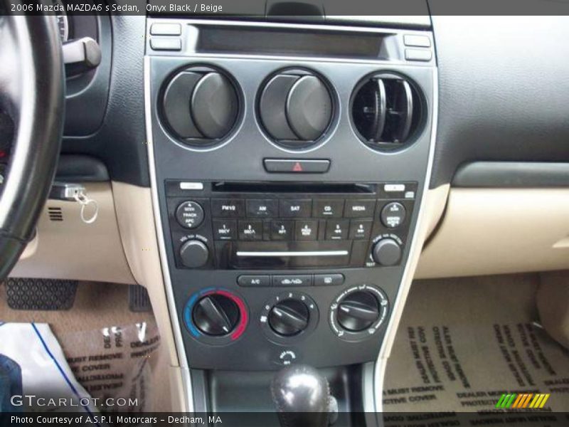 Onyx Black / Beige 2006 Mazda MAZDA6 s Sedan