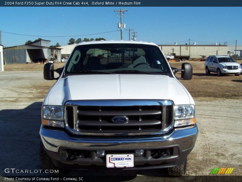 Oxford White / Medium Flint 2004 Ford F350 Super Duty FX4 Crew Cab 4x4