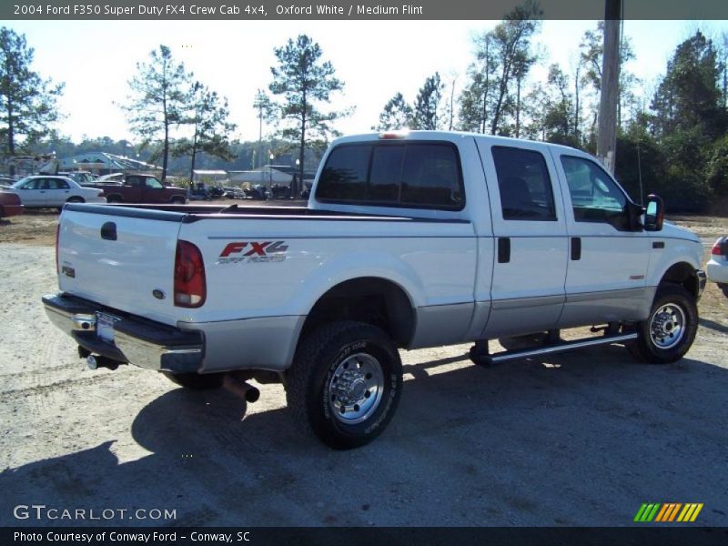 Oxford White / Medium Flint 2004 Ford F350 Super Duty FX4 Crew Cab 4x4