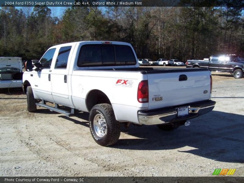 Oxford White / Medium Flint 2004 Ford F350 Super Duty FX4 Crew Cab 4x4