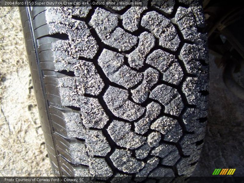 Oxford White / Medium Flint 2004 Ford F350 Super Duty FX4 Crew Cab 4x4
