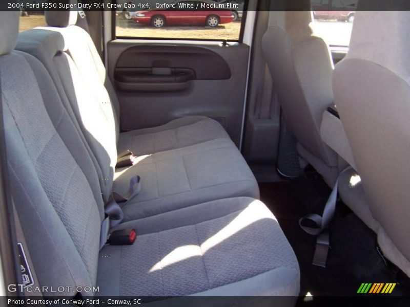 Oxford White / Medium Flint 2004 Ford F350 Super Duty FX4 Crew Cab 4x4