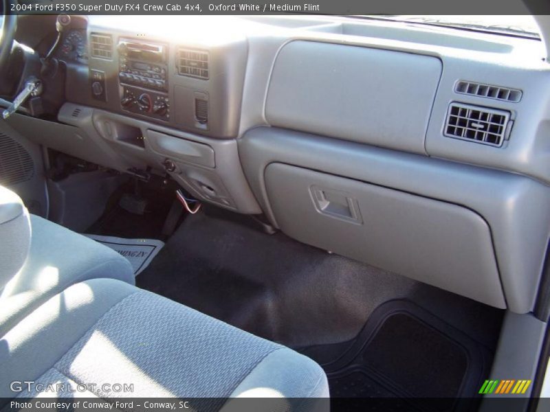 Oxford White / Medium Flint 2004 Ford F350 Super Duty FX4 Crew Cab 4x4