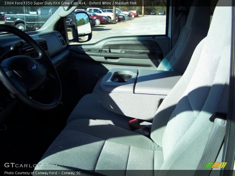 Oxford White / Medium Flint 2004 Ford F350 Super Duty FX4 Crew Cab 4x4