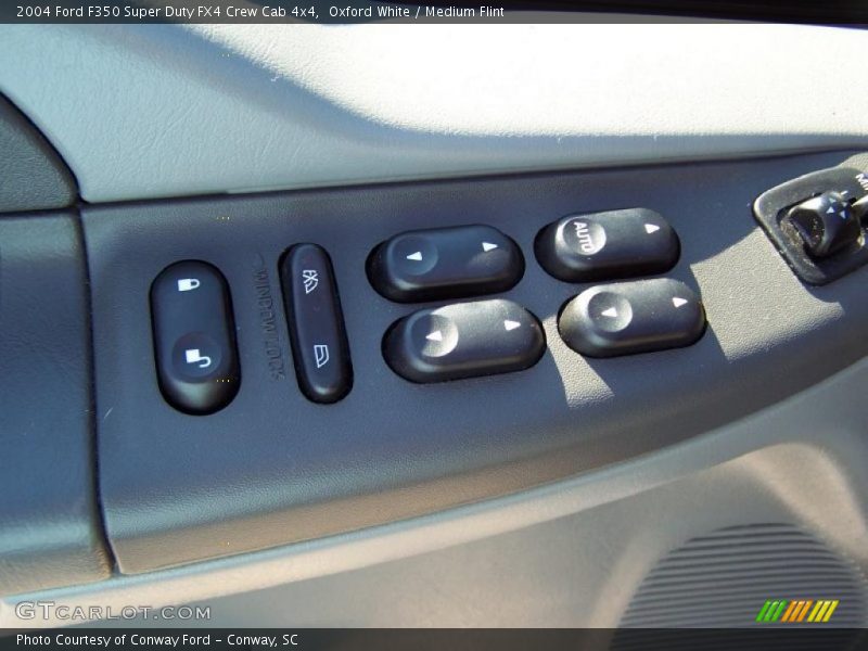 Oxford White / Medium Flint 2004 Ford F350 Super Duty FX4 Crew Cab 4x4