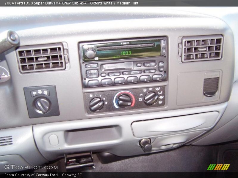 Oxford White / Medium Flint 2004 Ford F350 Super Duty FX4 Crew Cab 4x4