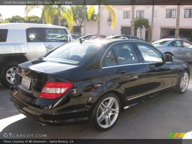 Black / Black 2008 Mercedes-Benz C 300 Sport