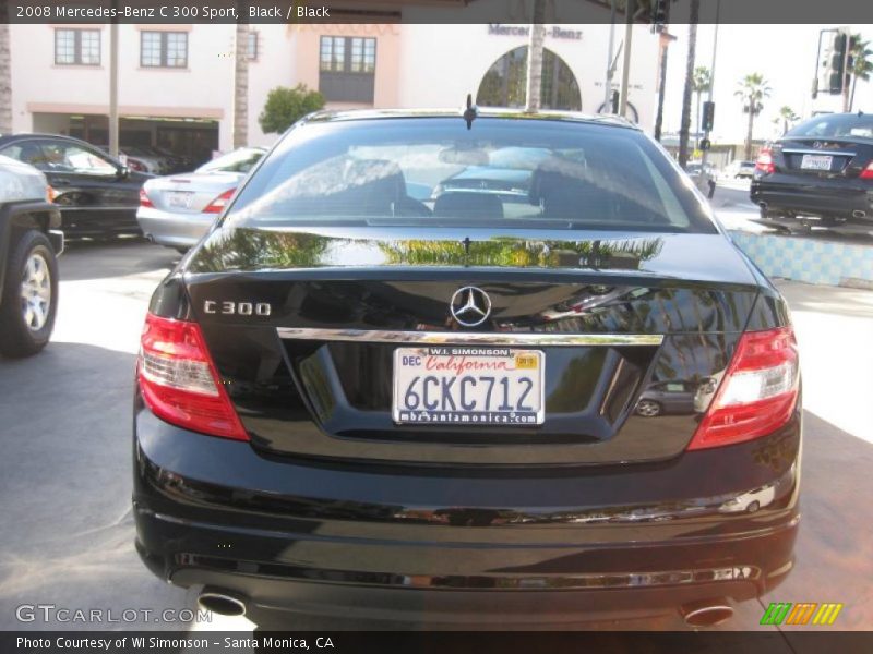 Black / Black 2008 Mercedes-Benz C 300 Sport