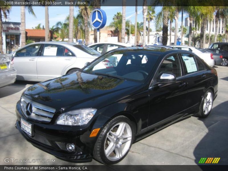 Black / Black 2008 Mercedes-Benz C 300 Sport