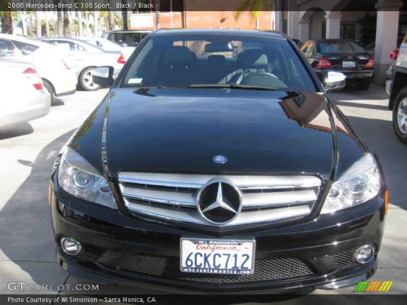 Black / Black 2008 Mercedes-Benz C 300 Sport