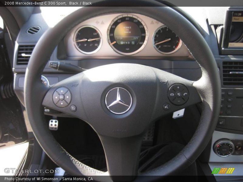 Black / Black 2008 Mercedes-Benz C 300 Sport