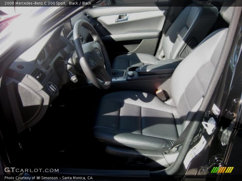 Black / Black 2008 Mercedes-Benz C 300 Sport