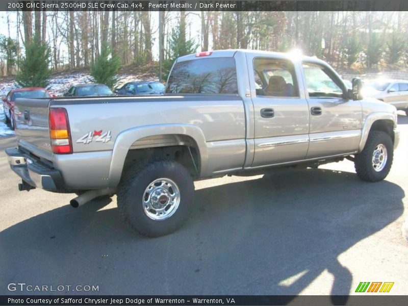 Pewter Metallic / Dark Pewter 2003 GMC Sierra 2500HD SLE Crew Cab 4x4