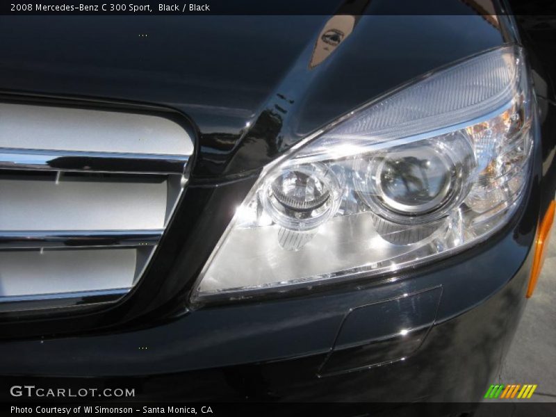 Black / Black 2008 Mercedes-Benz C 300 Sport