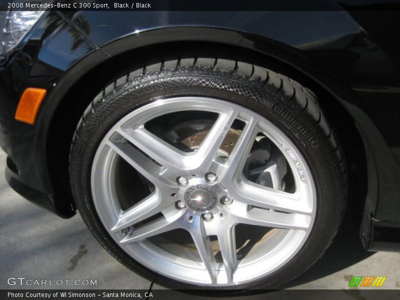 Black / Black 2008 Mercedes-Benz C 300 Sport