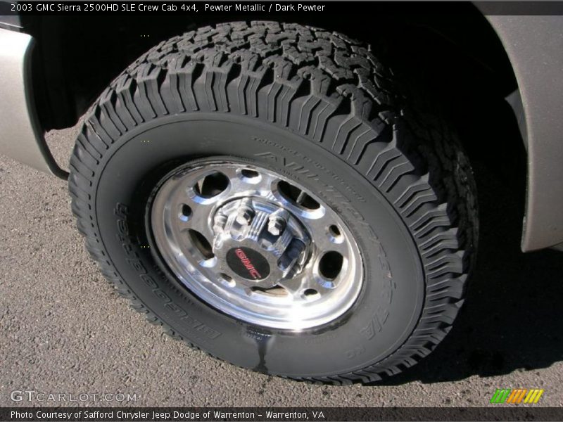 Pewter Metallic / Dark Pewter 2003 GMC Sierra 2500HD SLE Crew Cab 4x4