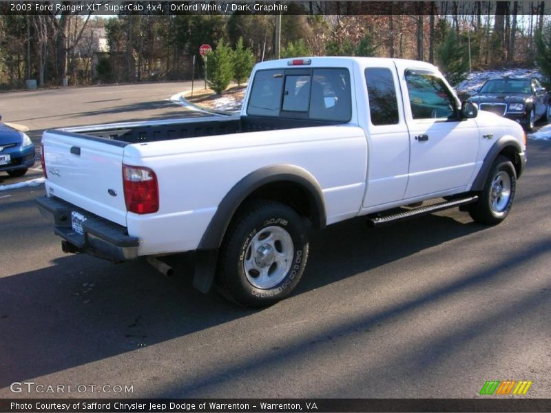 Oxford White / Dark Graphite 2003 Ford Ranger XLT SuperCab 4x4