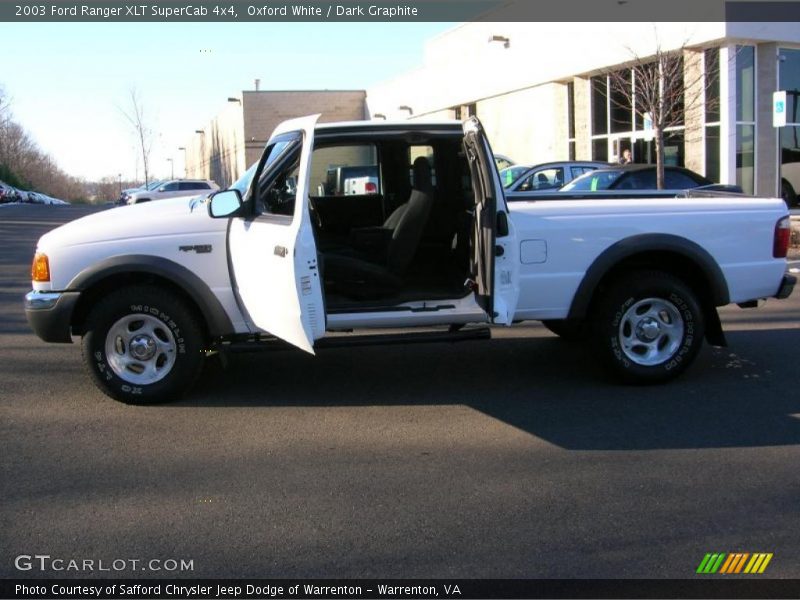 Oxford White / Dark Graphite 2003 Ford Ranger XLT SuperCab 4x4