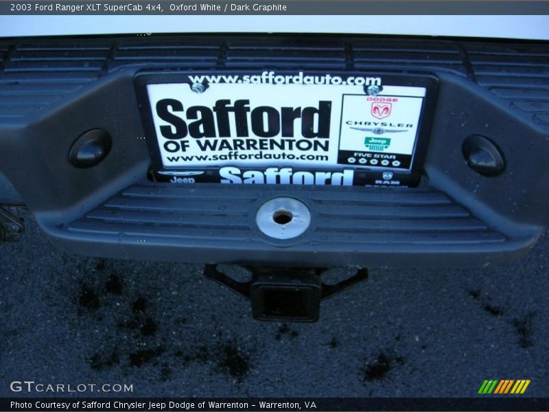 Oxford White / Dark Graphite 2003 Ford Ranger XLT SuperCab 4x4