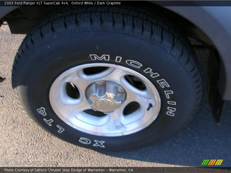 Oxford White / Dark Graphite 2003 Ford Ranger XLT SuperCab 4x4
