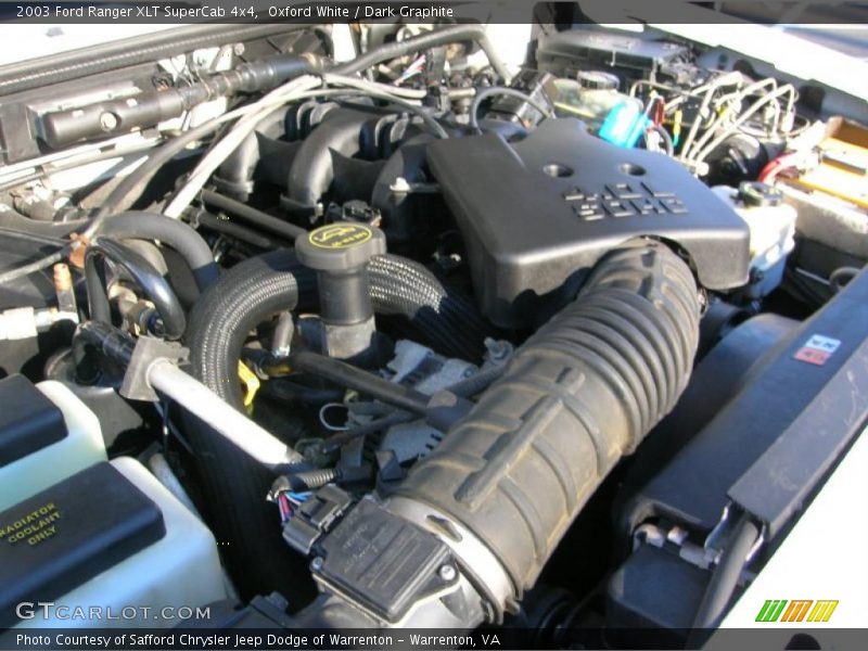 Oxford White / Dark Graphite 2003 Ford Ranger XLT SuperCab 4x4