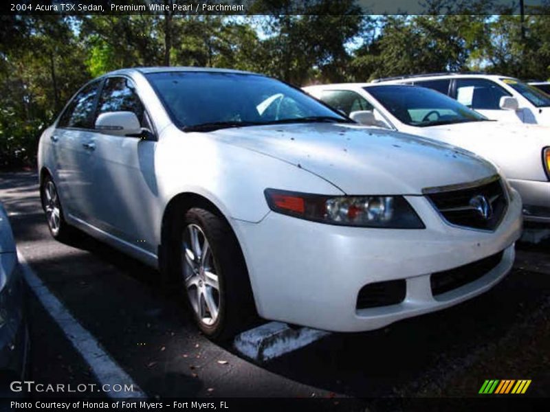 Premium White Pearl / Parchment 2004 Acura TSX Sedan