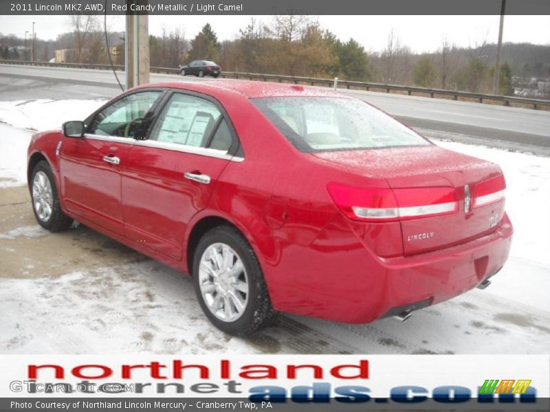 Red Candy Metallic / Light Camel 2011 Lincoln MKZ AWD