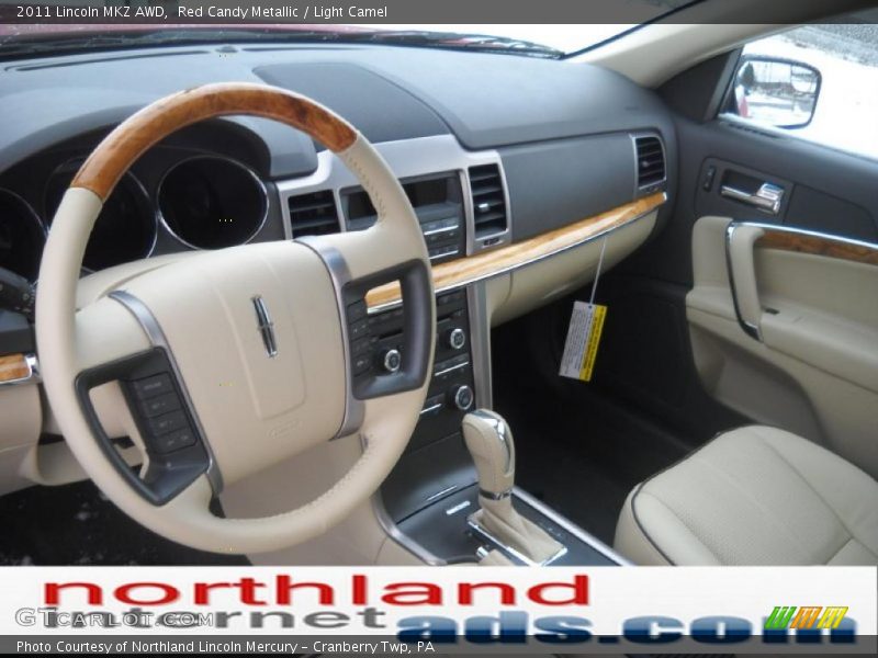 Red Candy Metallic / Light Camel 2011 Lincoln MKZ AWD