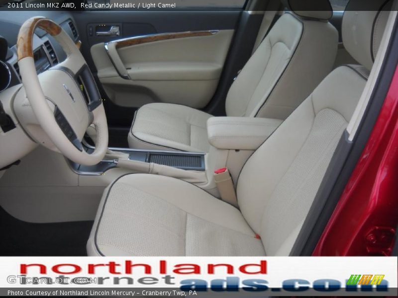 Red Candy Metallic / Light Camel 2011 Lincoln MKZ AWD