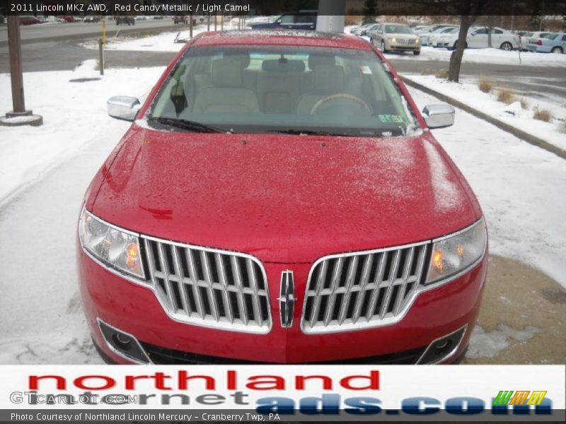 Red Candy Metallic / Light Camel 2011 Lincoln MKZ AWD