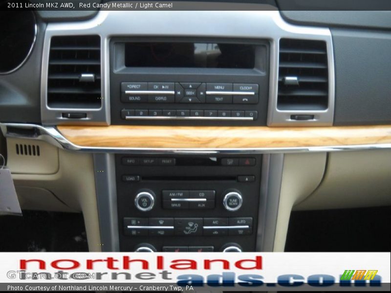 Red Candy Metallic / Light Camel 2011 Lincoln MKZ AWD