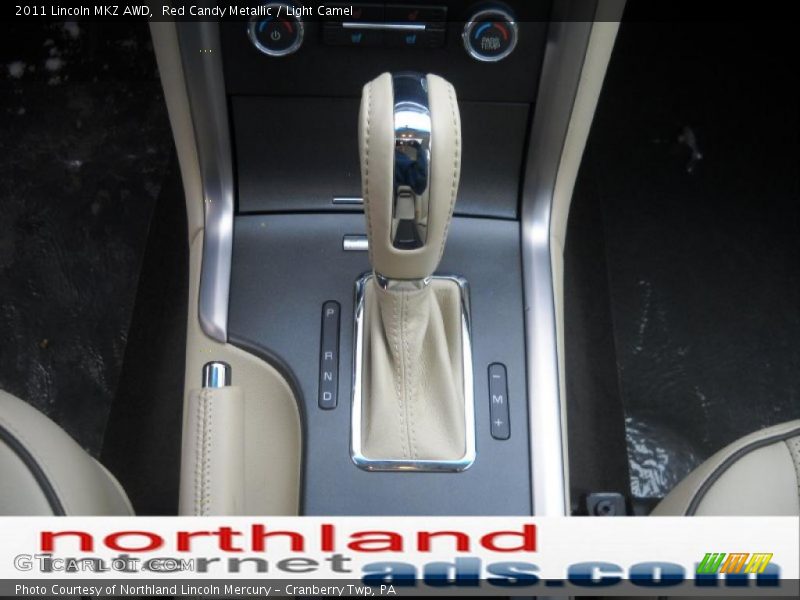 Red Candy Metallic / Light Camel 2011 Lincoln MKZ AWD