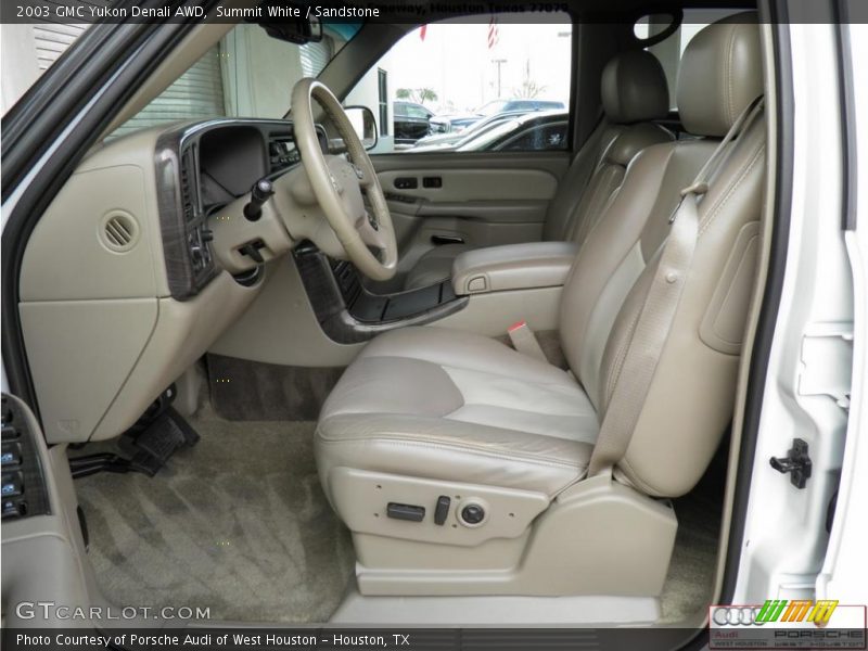 Summit White / Sandstone 2003 GMC Yukon Denali AWD